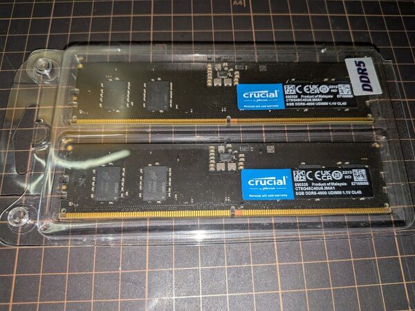 Crucial DDR5ー4800 16GBメモリ(8GB×2枚 )