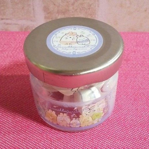 すみっコぐらし ミニ消しゴム ビン入り消しゴム ふしぎなうさぎのおにわシリーズ 開封のみ しろくま ピンクうさぎ たぴおかブルー