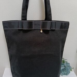 【価格の相談・値引き不可×】二重リボン*トートバッグ(大size)