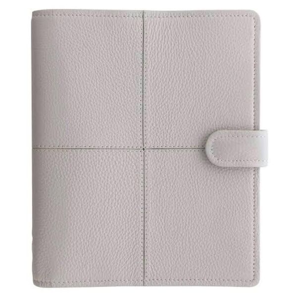 【新品未使用】fILOFAX ファイロファックス クラシックステッチ ソフト システム手帳 A5 6穴 グレイ028523 難あり