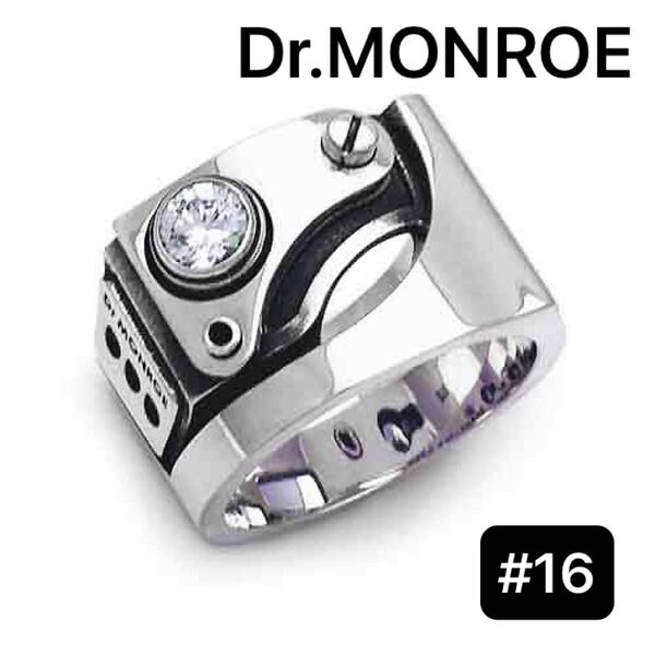 Dr MONROE ドクターモンローメカニカルリング シルバー925 ホワイトFC-104SE-SV-WCZ-16 日本サイズ16