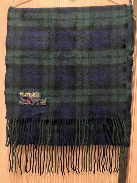TWEEDMILL ウール チェックマフラー