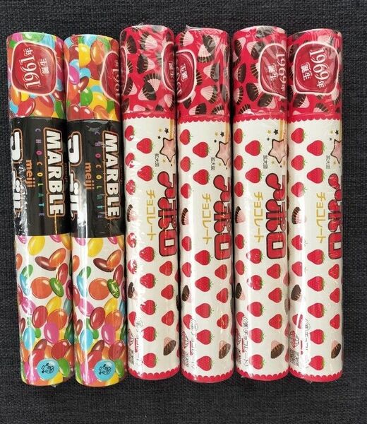明治 アポロチョコレート4 マーブルチョコレート2 6個セット