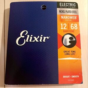 Elixir エリクサー エレキギター弦 NANOWEB Baritone 12ー68 #12302 【国内正規品】