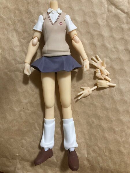 ※ボディ figma フィギュア ジャンク リボルテック ピコニーモ などに 御坂美琴 とある科学の超電磁砲 レールガン パーツ