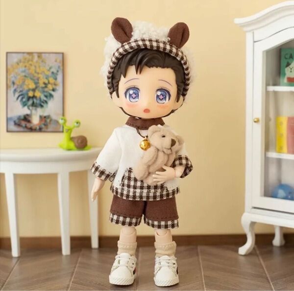 オビツ11 くまさん 3点セット ねんどろいど どーる ピコニーモP 帽子 パンツ シャツ 1/12 ドール 服 フィギュア 人形