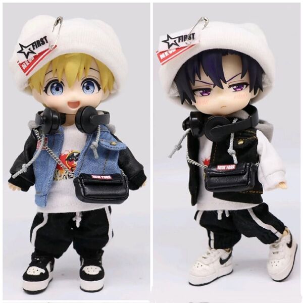 2色セット オビツ11 ストリート 5点セット ピコニーモP ねんどろいど どーる 身長調節キット ジャケット パンツ ドール 服