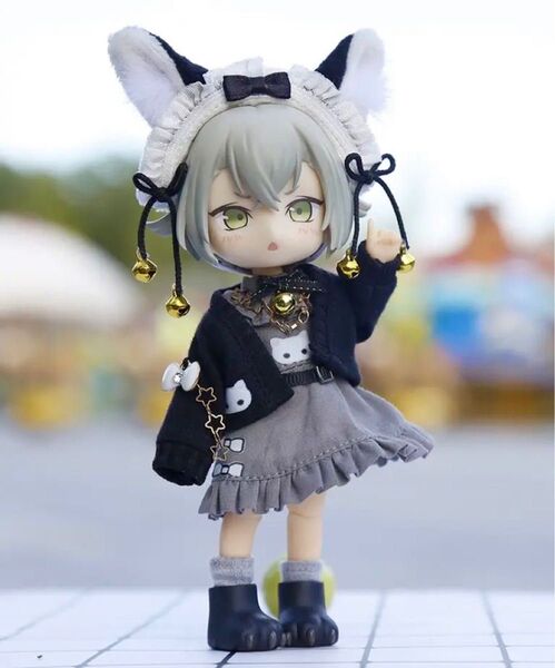 オビツ11 猫耳 ドレス セット ワンピース ねんどろいど どーる ピコニーモP バービー チェルシー 1/12 ドール 人形 服