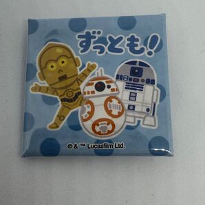 東京コミコン2019限定発売 いらすとや みふねたかし作 スターウォーズ スクエア缶バッジ C3-PO R2-D2 BB-8