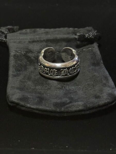 Chrome Hearts)クロムハーツスクロール ラベルリング 16~17号程