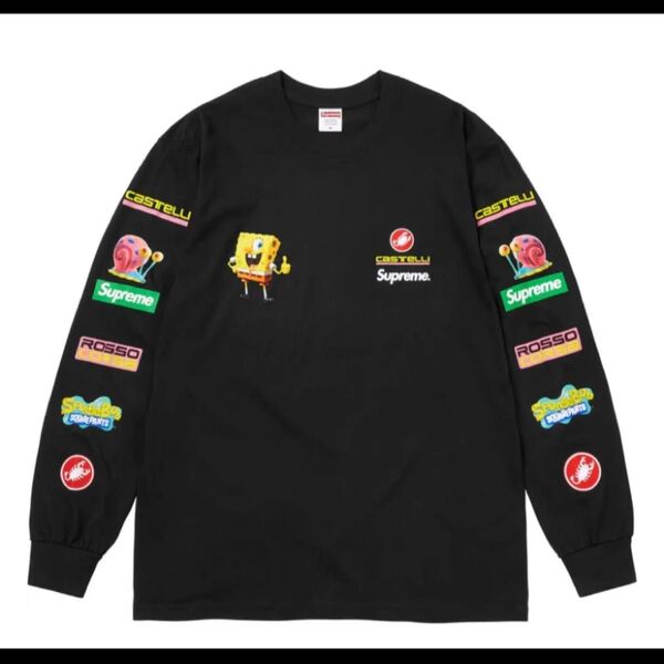 Supreme x SpongeBob Castelli Racing L/S Tee "Black" S
