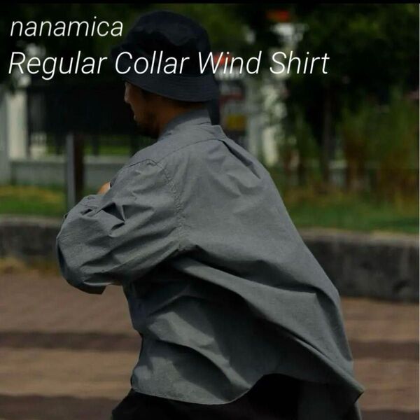 新品 nanamica ナナミカ Regular Collar Wind Shirt レギュラーカラーシャツ