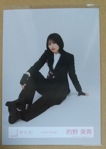 的野美青 櫻坂46 生写真 2023年年末衣装(座り)