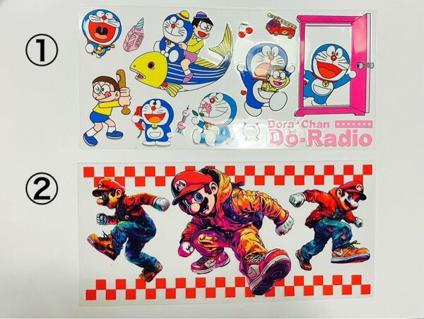 new☆カップシール 転写シール キャラクター 1枚200円