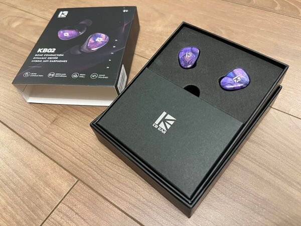 開封のみ新品 KBEAR KB02 骨伝導+ベリリウムDD 有線イヤホン