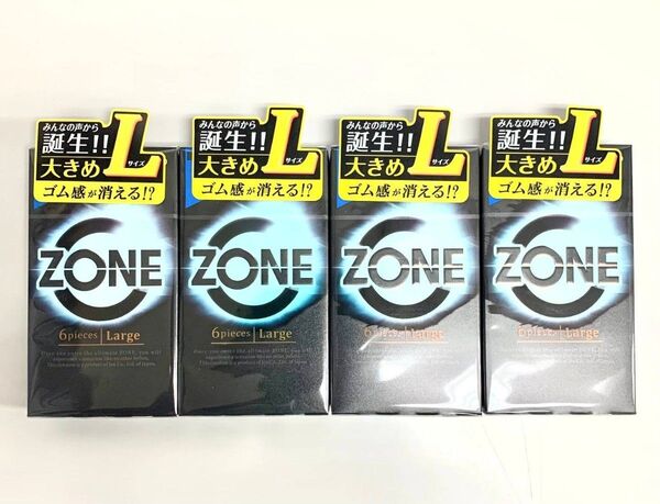 ZONE ゾーン コンドーム Lサイズ 6個入×4ケース
