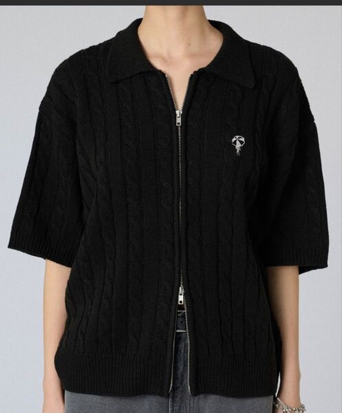 DOUBLE-ZIP KNIT SHIRT / ダブルジップニットシャツ