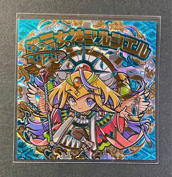YY-FACTORY みなもと悠【第三女神シルシエル スカイブルー箔×金箔押し】関西シルクリエイト3 自作シール