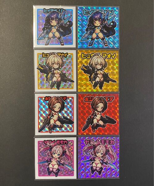 KC.CALAN『メカ少女セット・ver.2 8枚セット』まんだらけ シール横丁 BOOTH 自作シール
