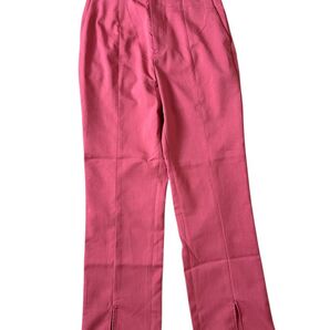 ローリーズファーム ピンク センタープレスパンツ スリット入り