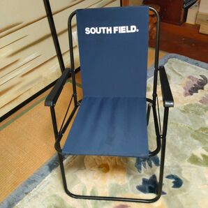 SOUTH FIELD 折りたたみ椅子 ネイビー 中古
