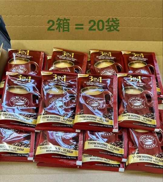 ベトナムコーヒーHIGHLANDS COFFEE 3in1 17g x 20袋