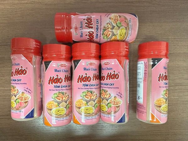 ハオハオ辛い酸っぱい塩 ベトナム 調味料 (120g ×6本)