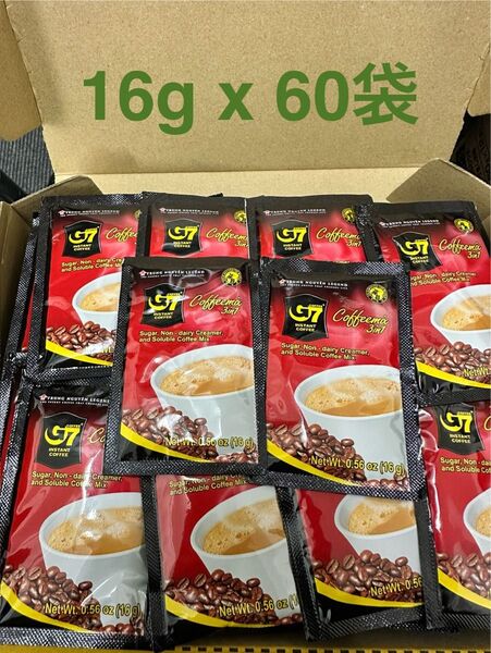 G7 ベトナムコーヒー カフェオレ 正規品 (16g × 60袋)
