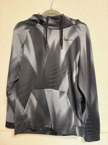 NIKE DRI-FIT ナイキ パーカー フーディー プルオーバー ツートン ブラック/グレー メンズ M