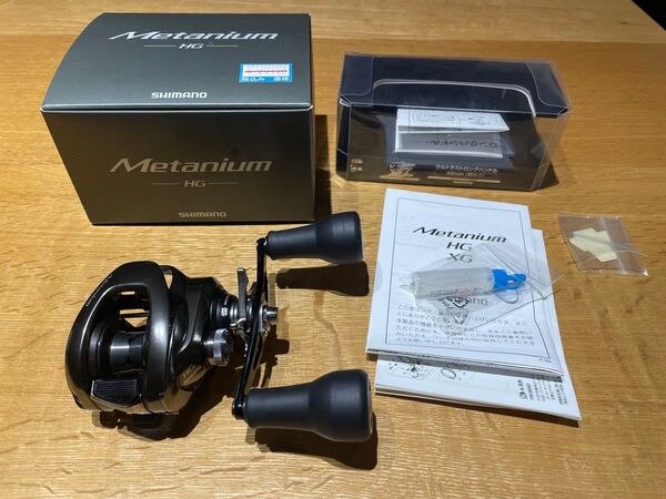 シマノ 20 メタニウム HG 右ハンドル 夢屋 ウルトラストロングハンドル 48mm 装着 中古 Metanium ベイトリール