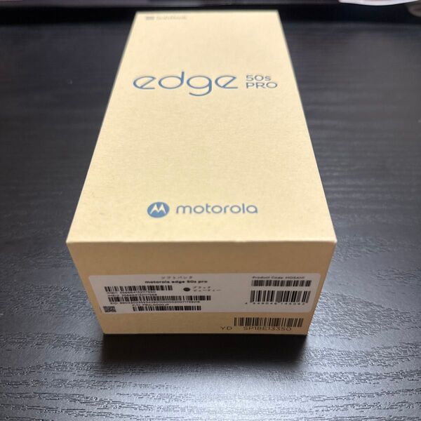 【新品】motorola edge 50s pro 6.7インチ メモリー8GB ストレージ256GB ブラックソフトバンク