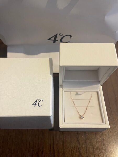 4°c ネックレス k10 ピンクゴールド