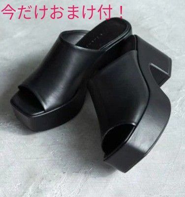 おまけ付!最終値下げ中!LOWRYS FARM サンダル ブラック Mサイズ 厚底 レディース