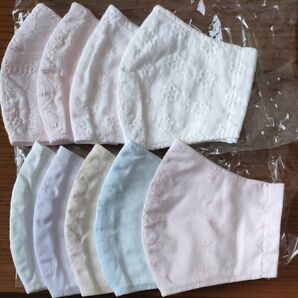 ハンドメイド 布マスク9枚セット