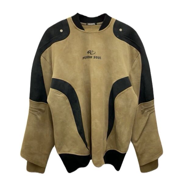 PERSONSOUL Distressed Sweatshirt パーソンソウル ディストレスド スウェットシャツ (L)