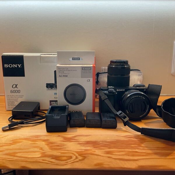 SONY ミラーレス一眼カメラ α6000 ILCE-6000Y ダブルズームレンズキット + おまけ