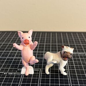 驚愕動物 ガチャ パグ 豚 2体セット