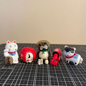 まる疲 縁起物 5体セット パンダの穴