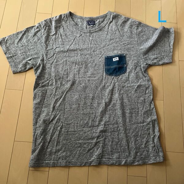 Lee グレー ポケットTシャツ 半袖 L
