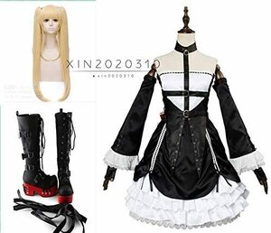 修正版高品質DEAD OR ALIVE 6 コスプレ マリー・ローズ コスプレ 衣装 ゴスロリ服 風(ウィッグ 靴別売り)