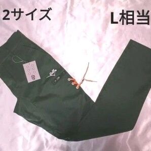 ラッセルノ Golf ロングパンツ 2サイズ L グリーン 緑 新品 春夏パンツ Russeluno golf