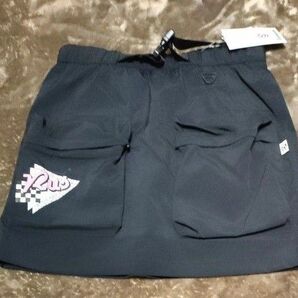 新品 1サイズ(M) 定価33,000円 ラッセルノゴルフカーゴポケットスカート 接触冷感 撥水加工 ブラック