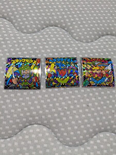 ヘッドだらけのビックリマンチョコ シール 3枚セット ブラックゼウス ヘラクライスト ヘッドロココ