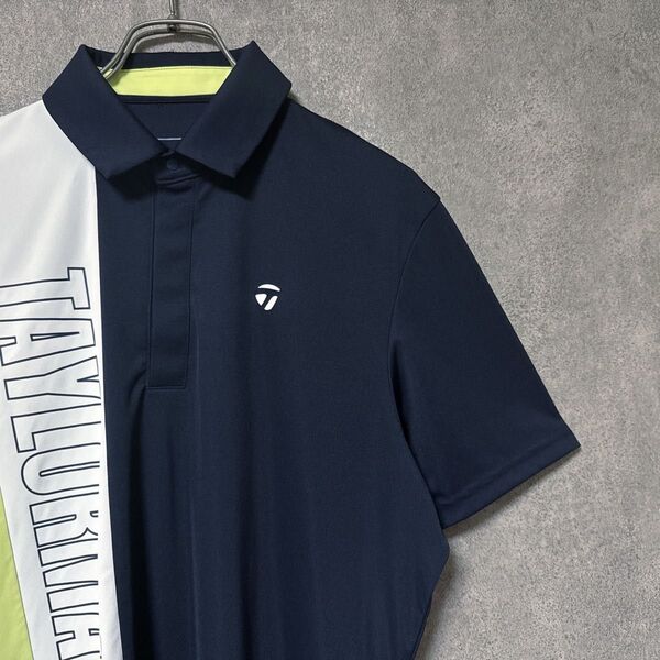 TaylorMade テーラーメイド ビッグロゴ 半袖 ポロシャツ ゴルフウェア メンズ