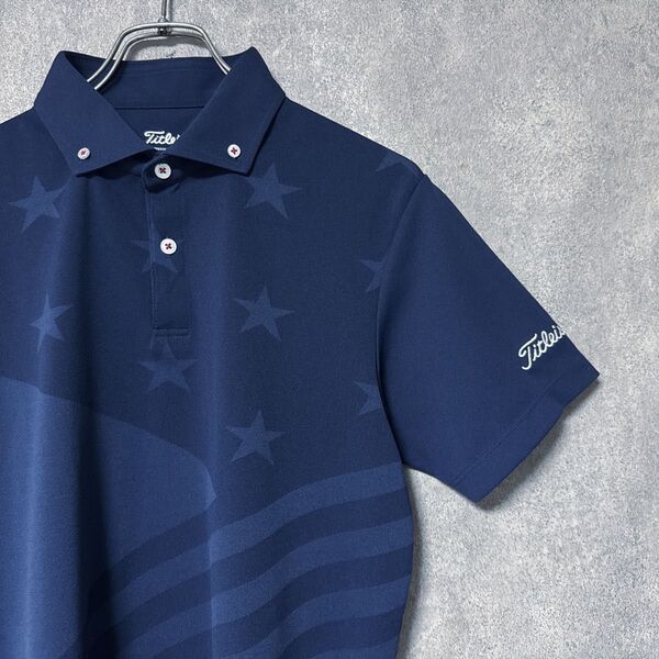 Titleist タイトリスト 星 スター ポロシャツ 半袖 ゴルフウェア ロゴ メンズ