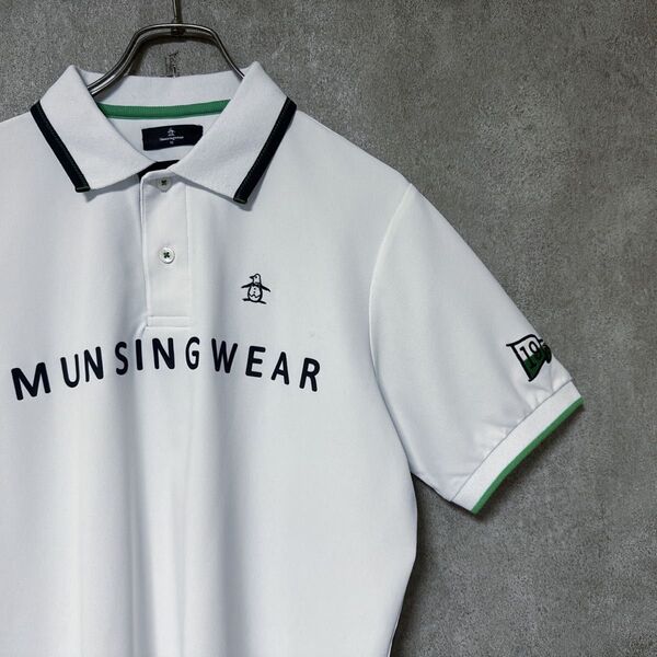 Munsingwear マンシングウェア ロゴ 半袖 ポロシャツ ゴルフ ウェア メンズ