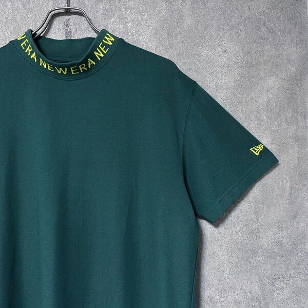NEW ERA ニューエラゴルフ ロゴ モックネック 半袖 シャツ ゴルフウェア メンズ