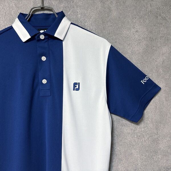 FootJoy フットジョイ FJ ロゴ ポロシャツ ゴルフ ウェア 半袖 M メンズ