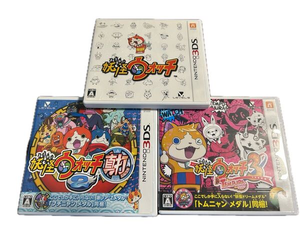 妖怪ウォッチ 2 真打 3 テンプラ 3DS ソフト カセット まとめ売り ニンテンドー3DS