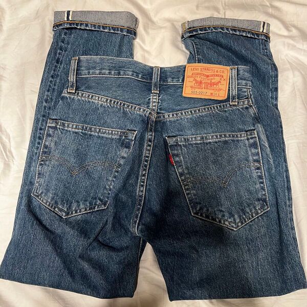 激レアLVC LEVI'S リーバイスヴィンテージクロージング デニム 505 ヴィンテージ セルビッジ ビッグE24inch